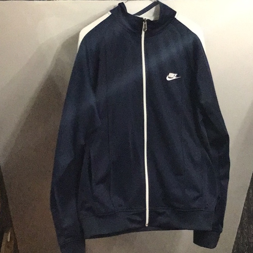Nike Blue track jacket. Size large.